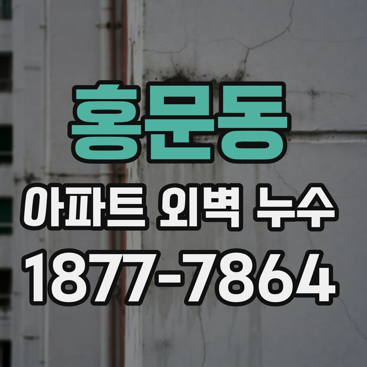 홍문동 아파트 외벽 누수
