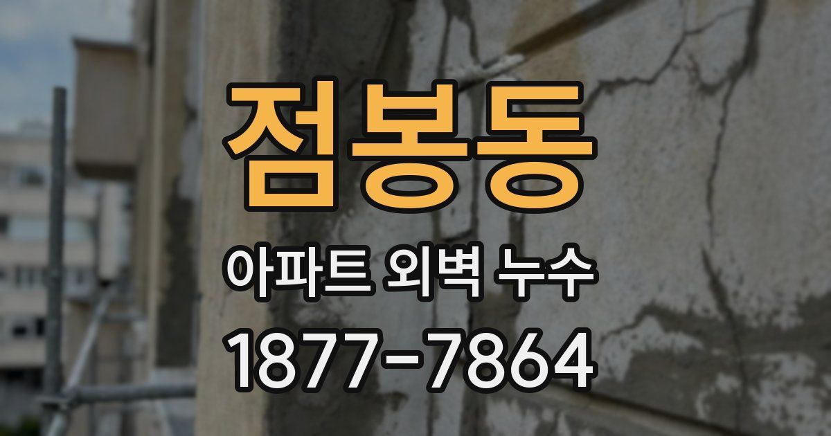 점봉동 아파트 외벽 누수