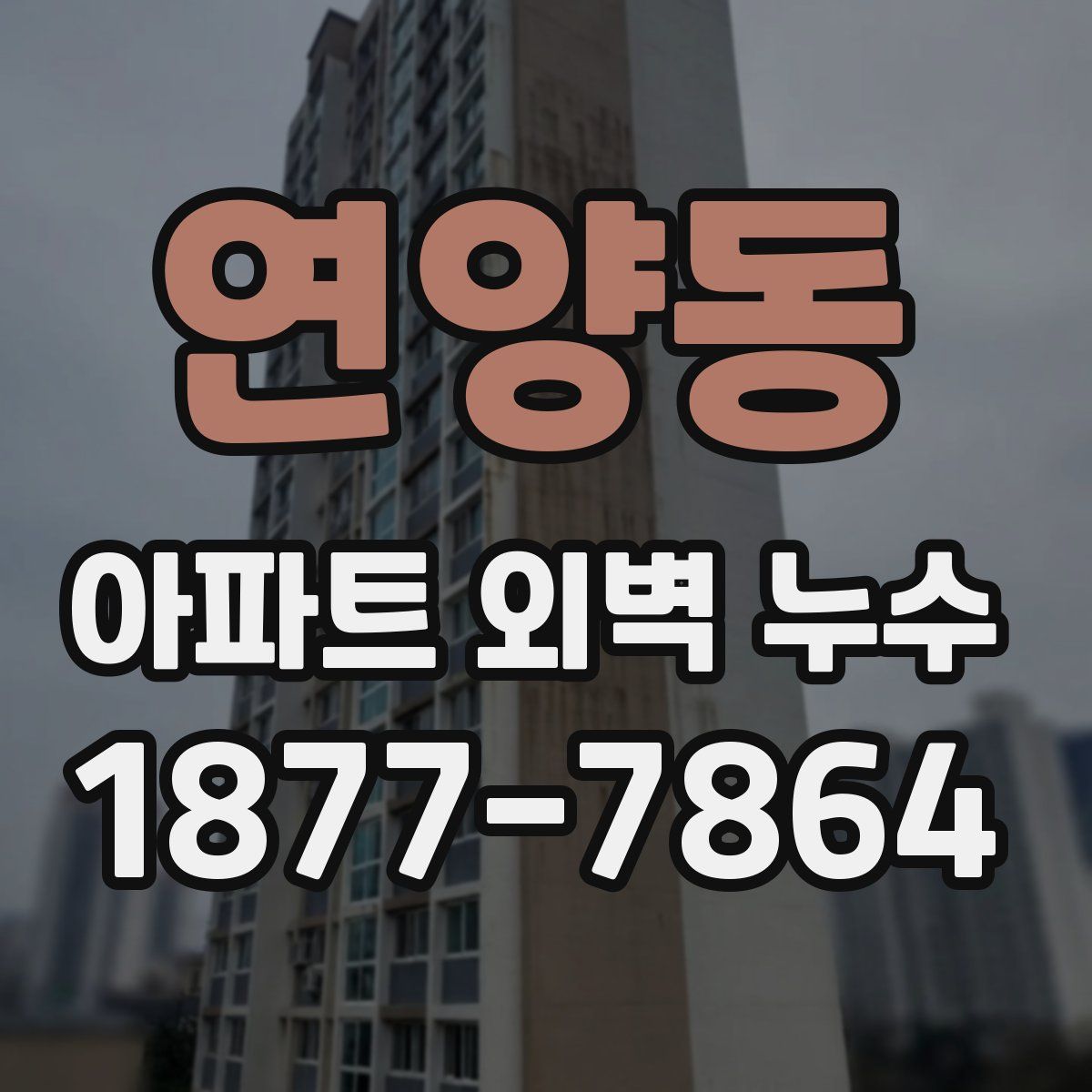 연양동 아파트 외벽 누수