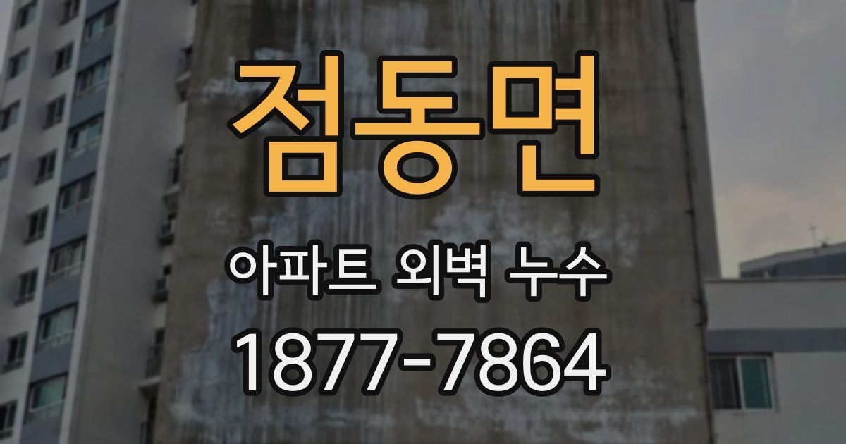 점동면 아파트 외벽 누수
