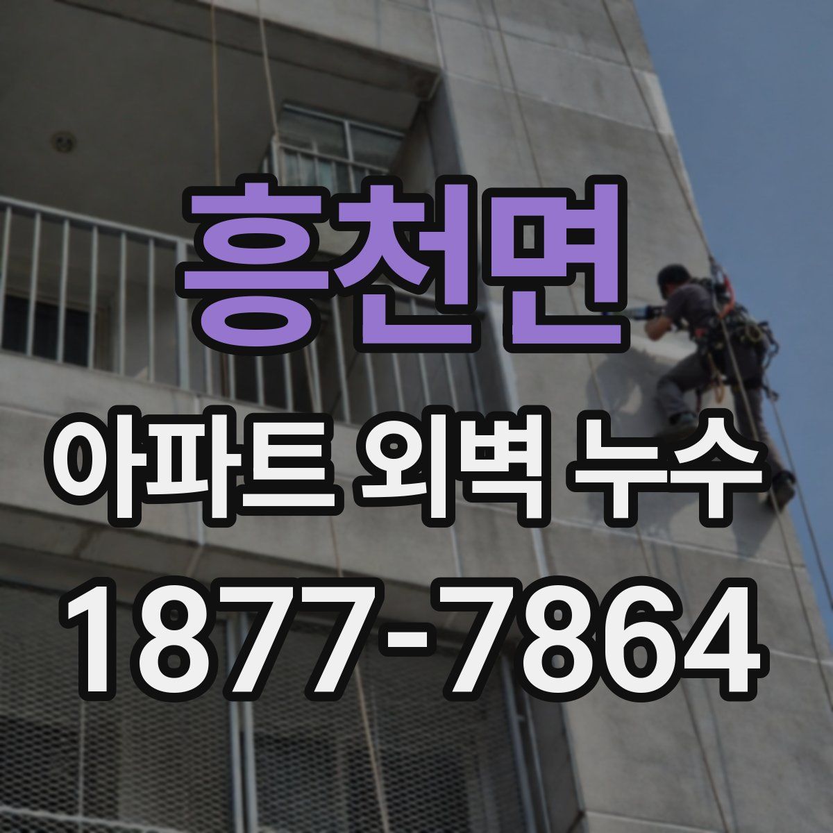 흥천면 아파트 외벽 누수