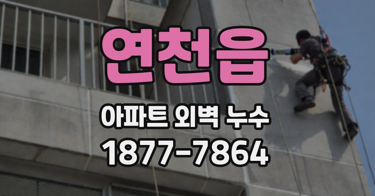 연천읍 아파트 외벽 누수