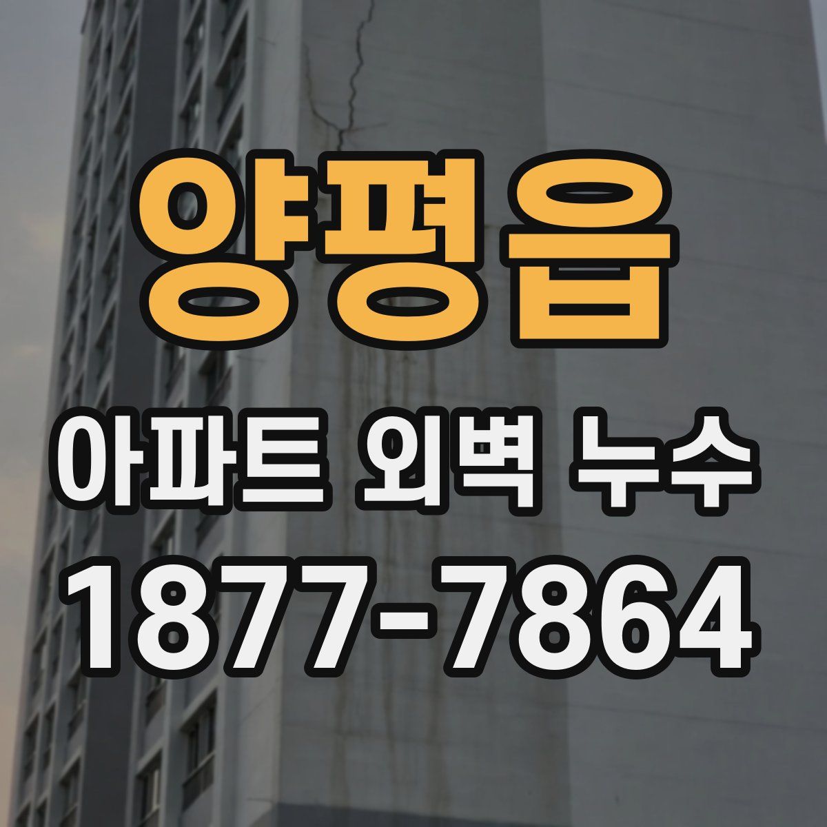 양평읍 아파트 외벽 누수