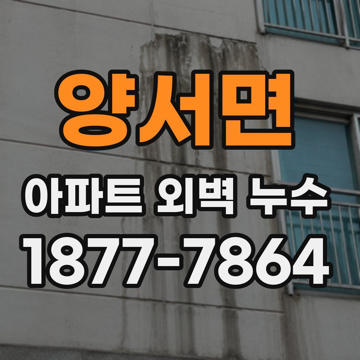 양서면 아파트 외벽 누수