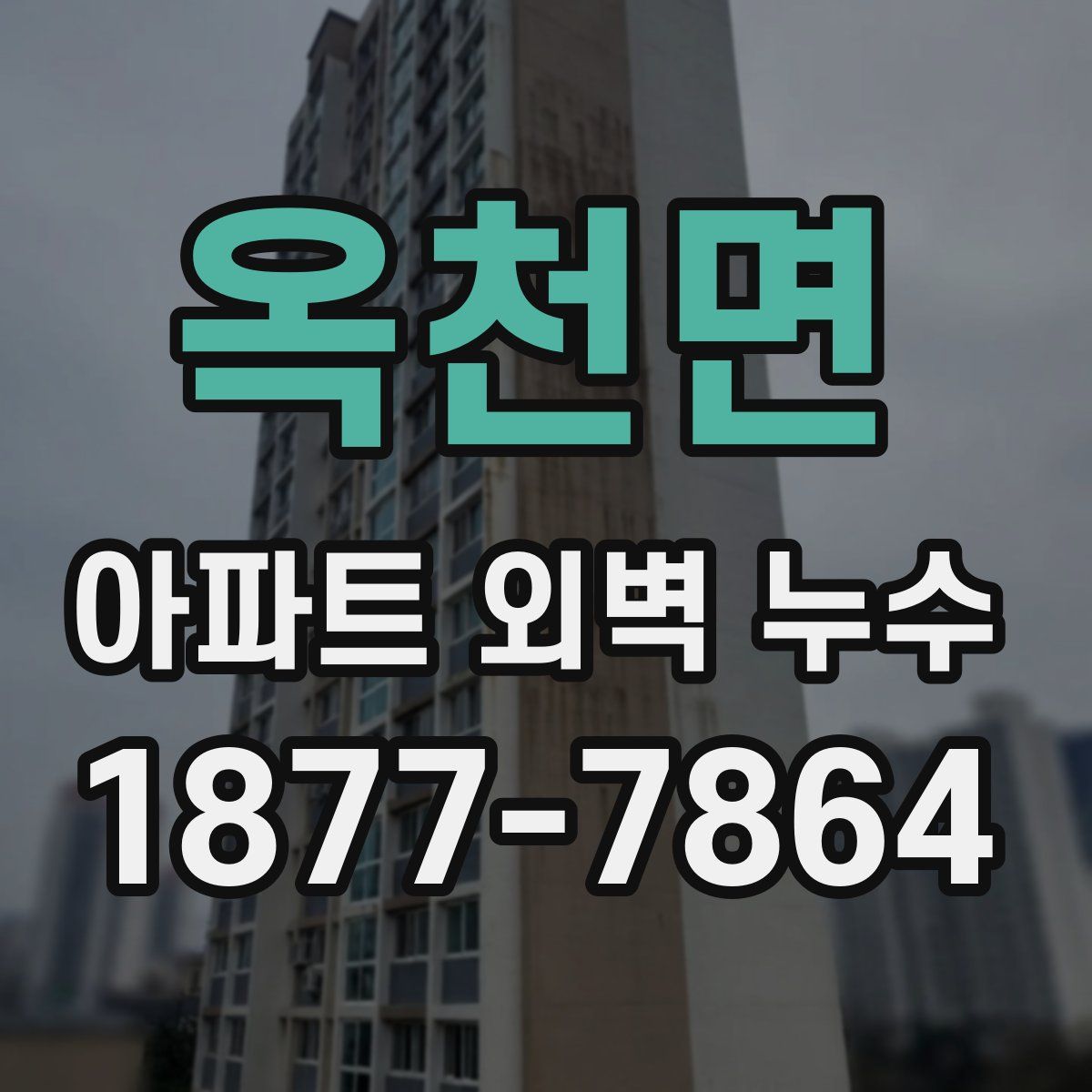 옥천면 아파트 외벽 누수