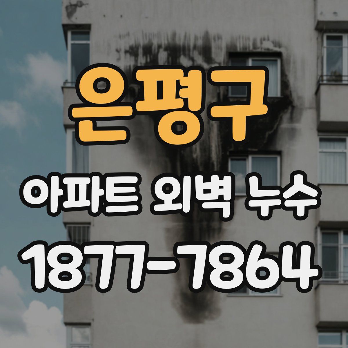 은평구 아파트 외벽 누수