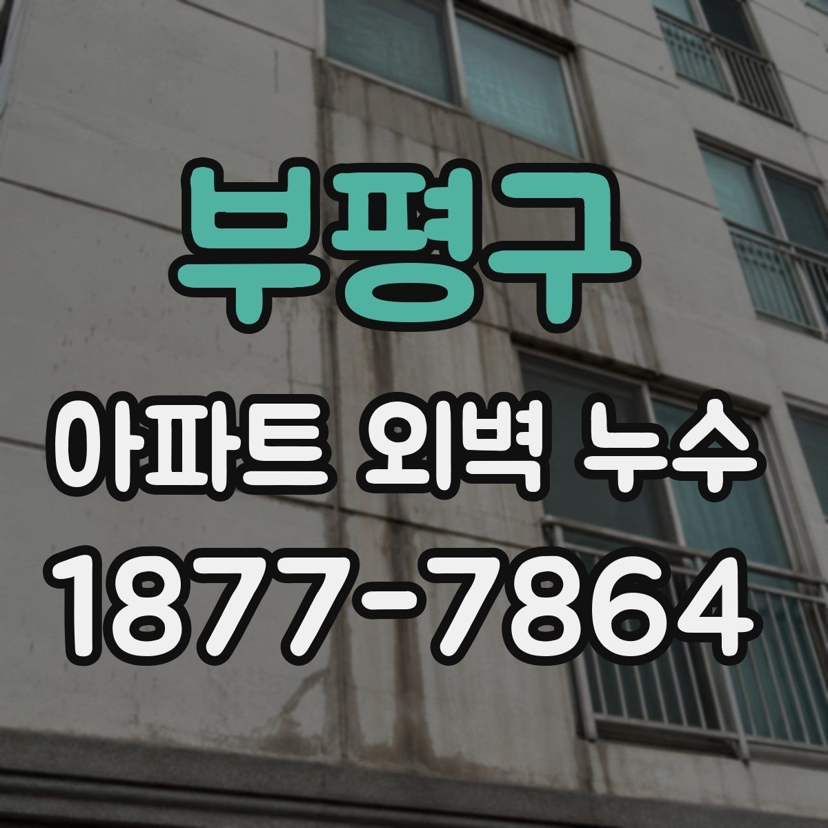 부평구 아파트 외벽 누수 원인 파악에 도움이 되는 흔적들