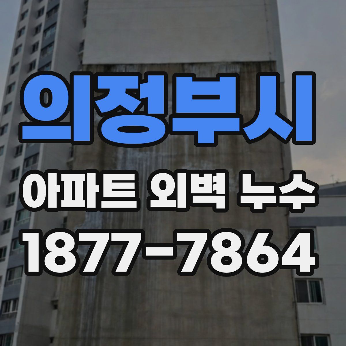 의정부시 아파트 외벽 누수