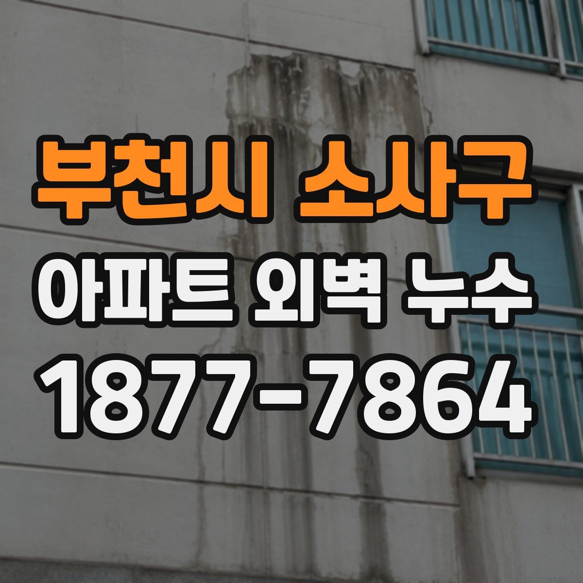 부천시 소사구 아파트 외벽 누수