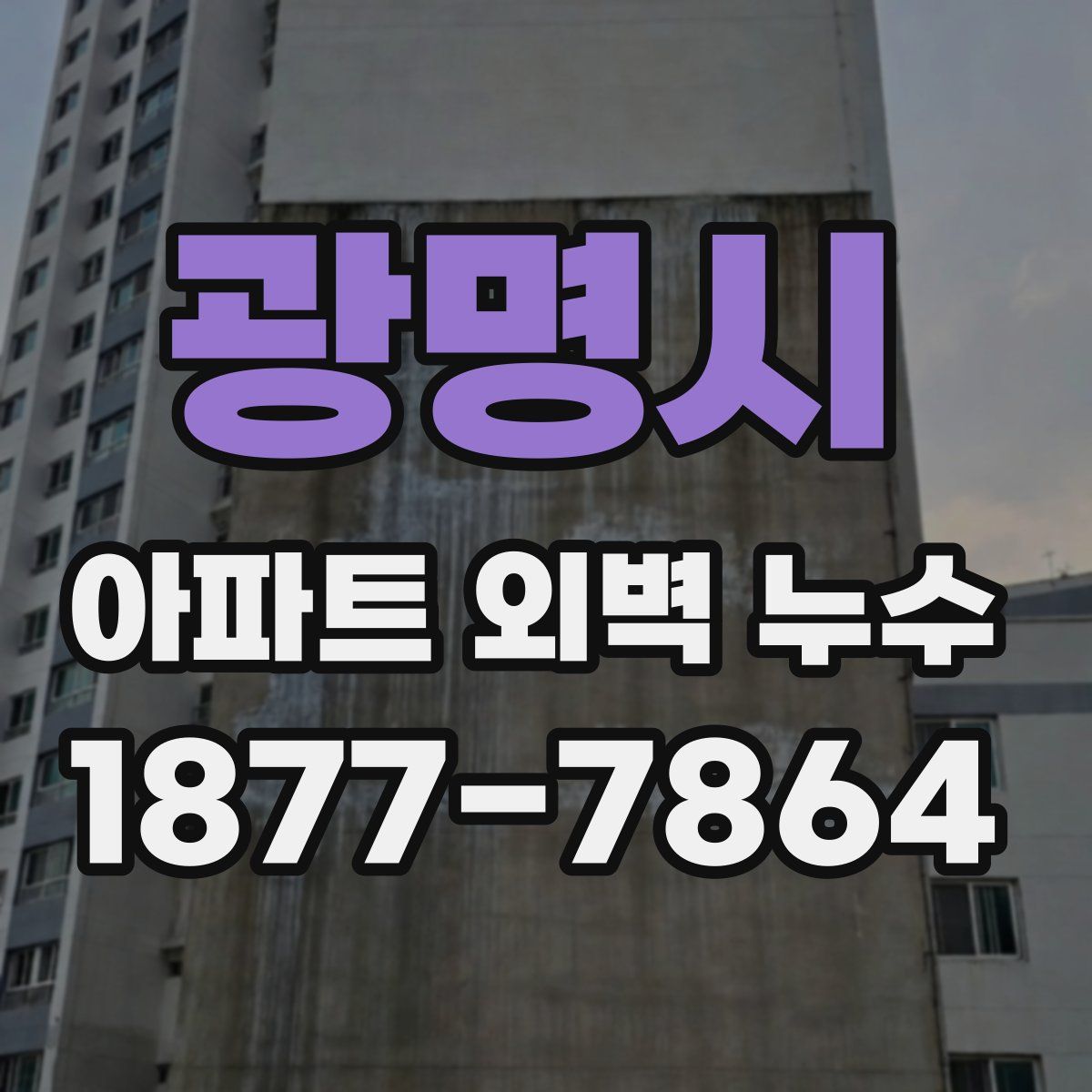 광명시 아파트 외벽 누수