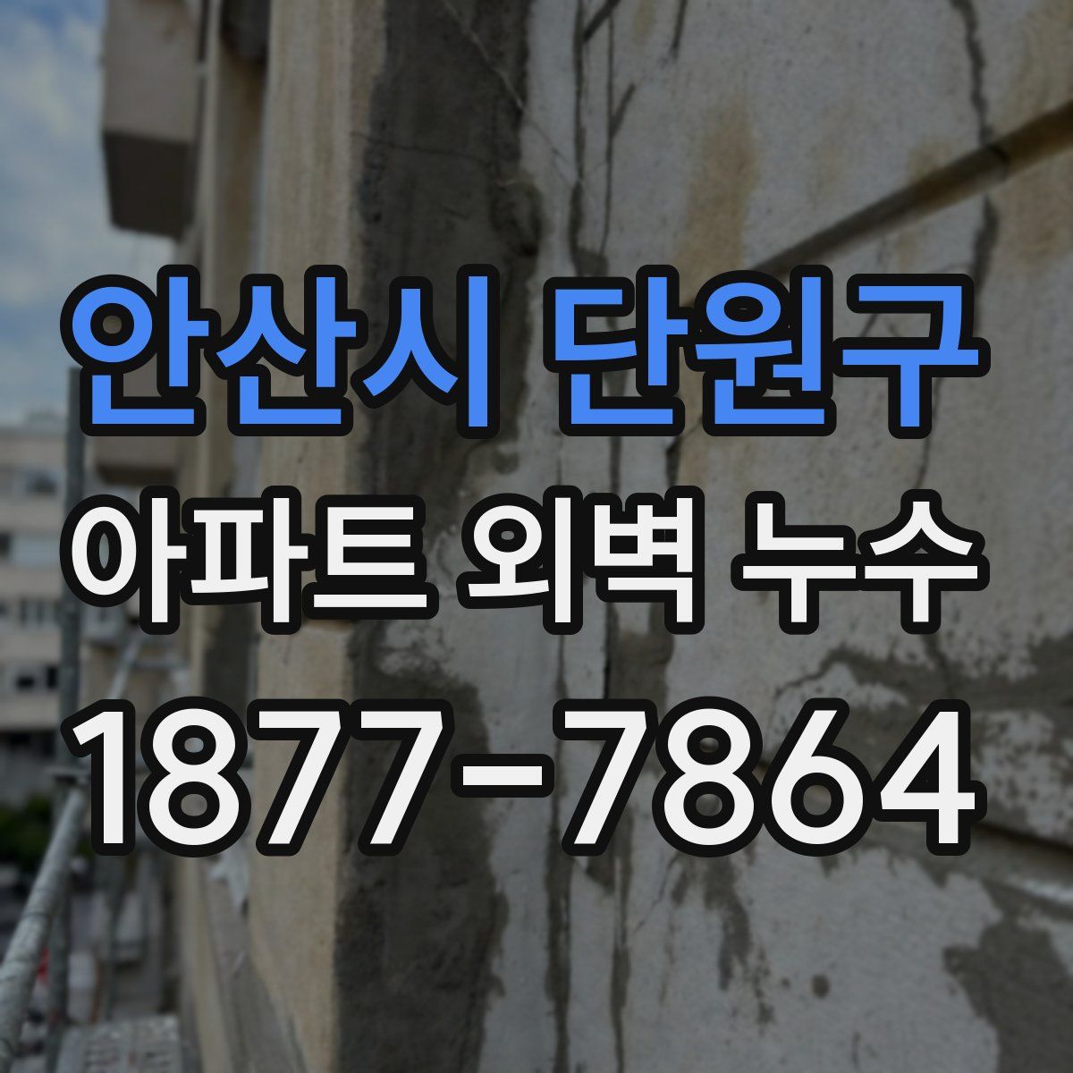 안산시 단원구 아파트 외벽 누수