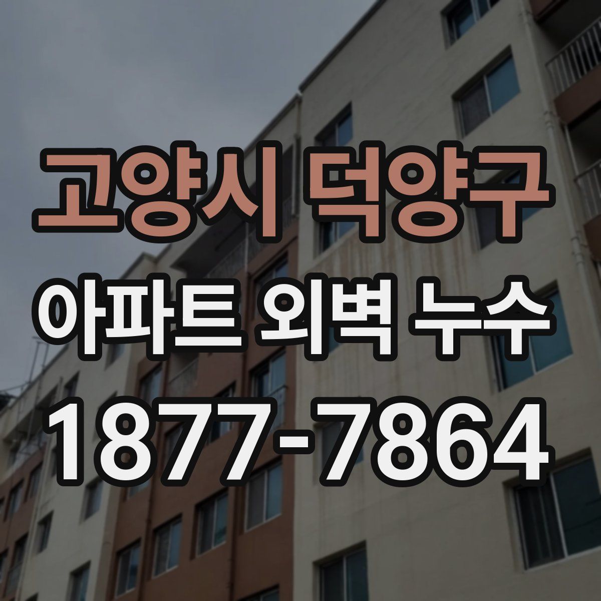고양시 덕양구 아파트 외벽 누수