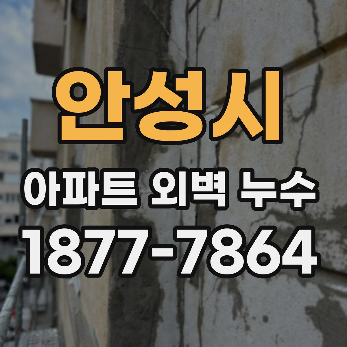 안성시 아파트 외벽 누수