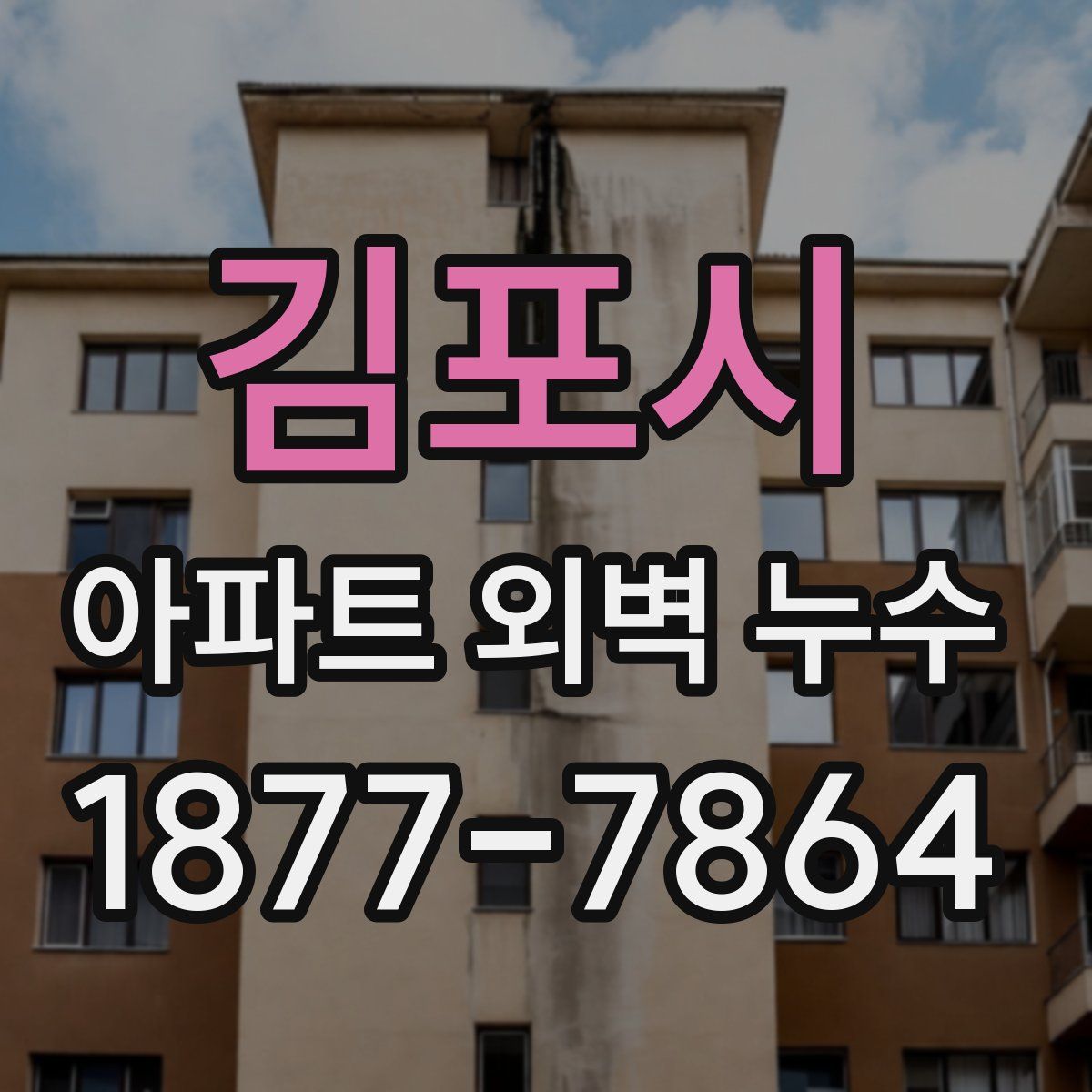 김포시 아파트 외벽 누수
