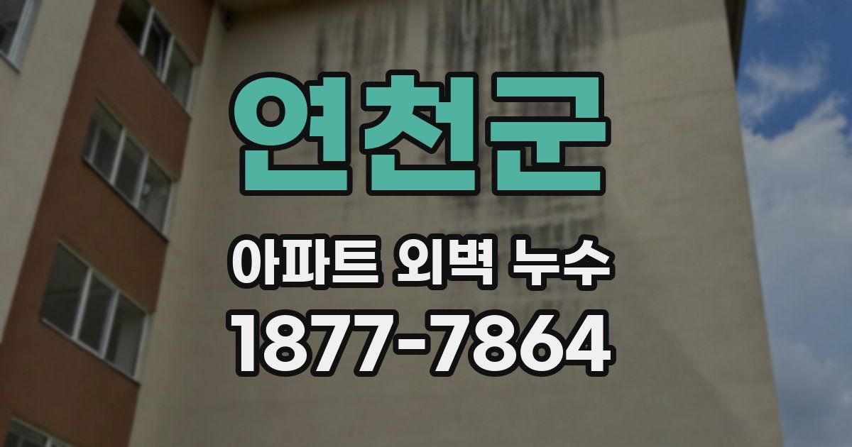 연천군 아파트 외벽 누수
