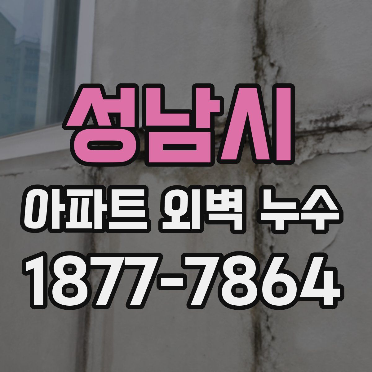 성남시 아파트 외벽 누수
