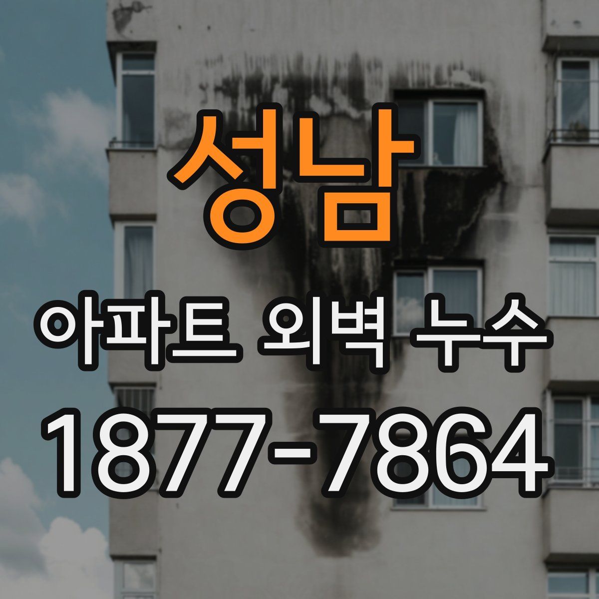 성남 아파트 외벽 누수