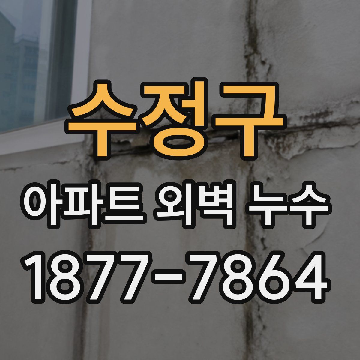 수정구 아파트 외벽 누수