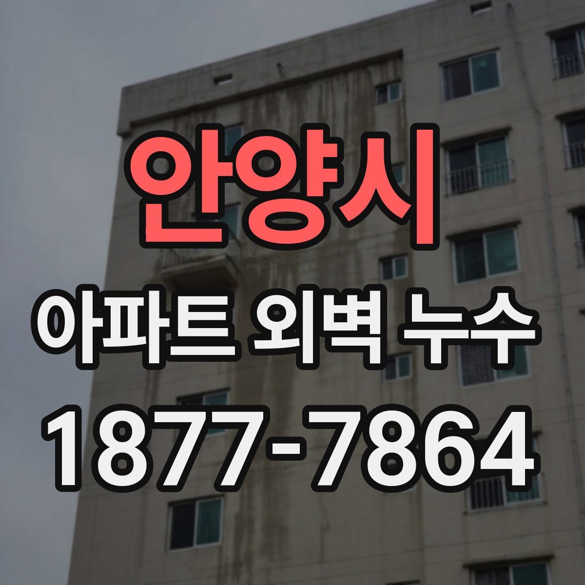 안양시 아파트 외벽 누수