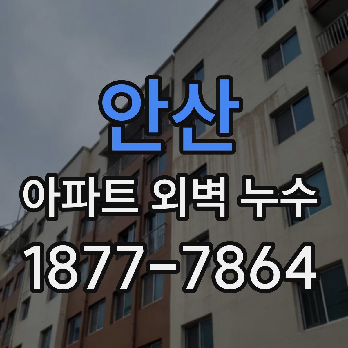 안산 아파트 외벽 누수