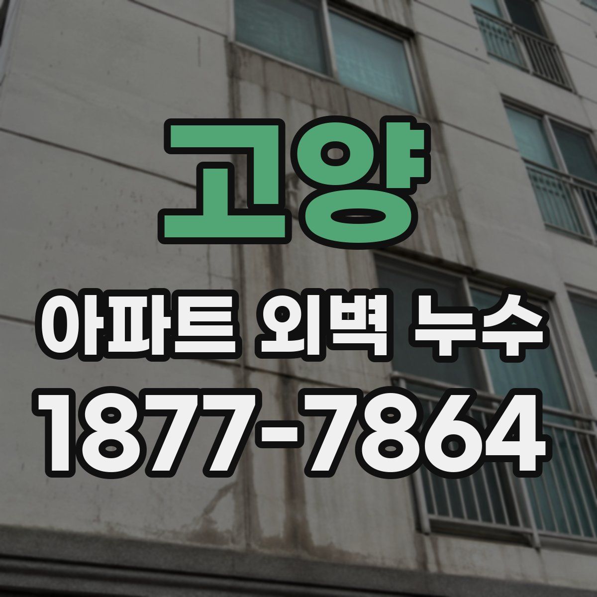고양 아파트 외벽 누수