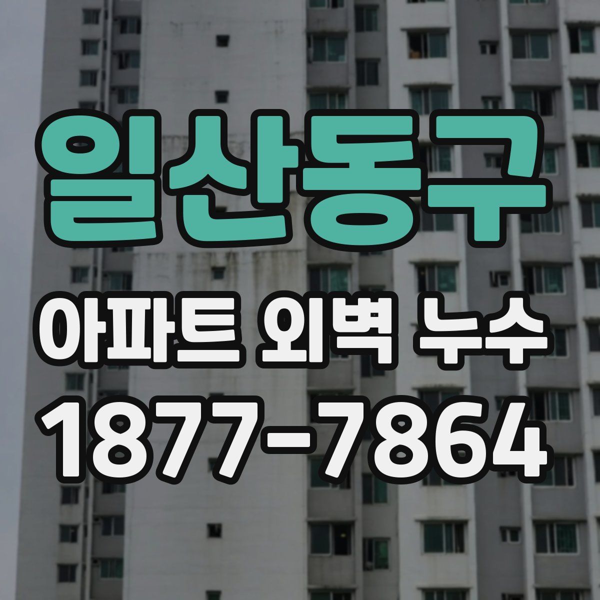일산동구 아파트 외벽 누수
