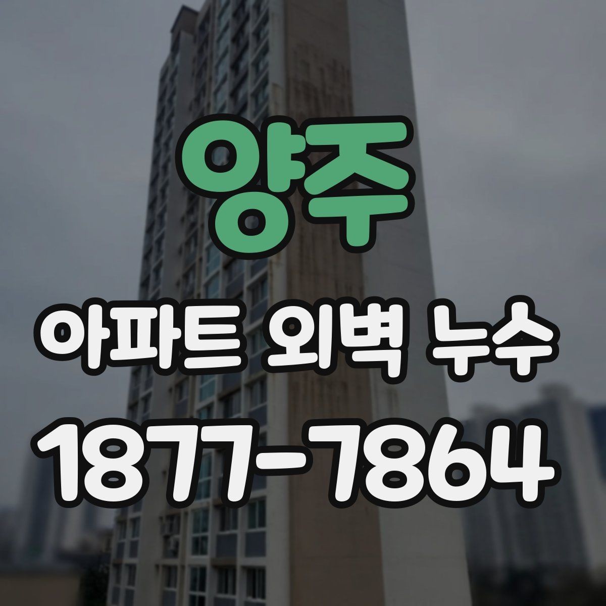 양주 아파트 외벽 누수 발생 시 관리주체와 확인할 점