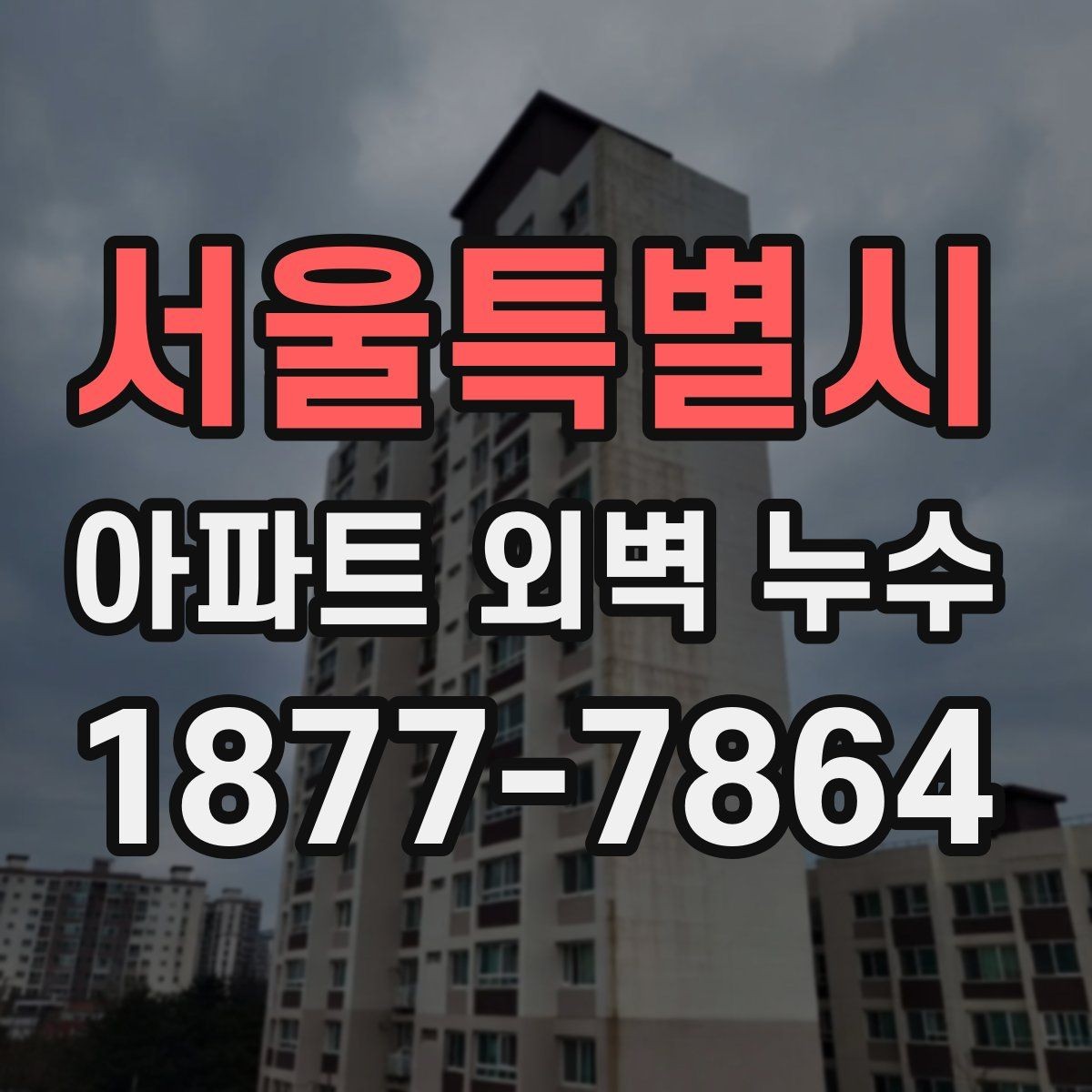 서울특별시 아파트 외벽 누수 사례로 보는 공용부 점검