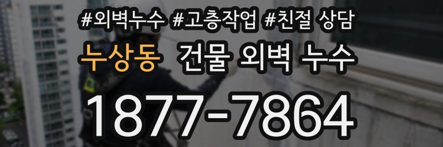 누상동 건물 외벽 누수