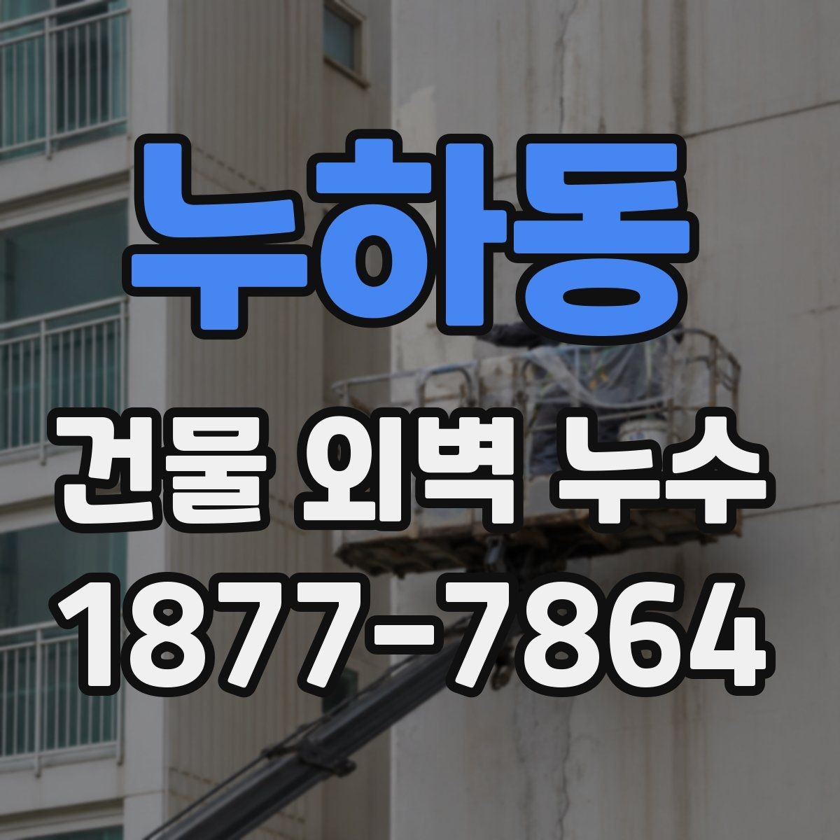 누하동 건물 외벽 누수 보수 시기 판단하는 방법