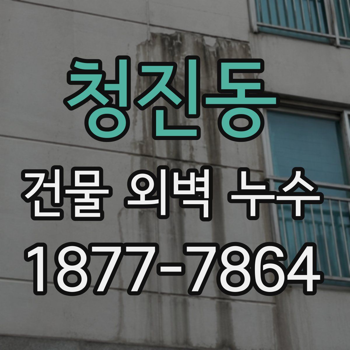 청진동 건물 외벽 누수