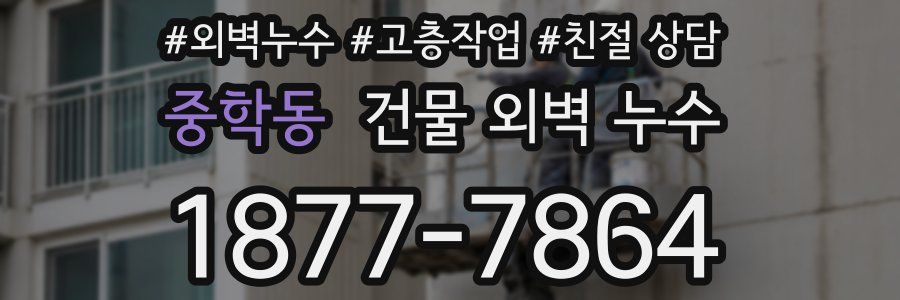 중학동 건물 외벽 누수