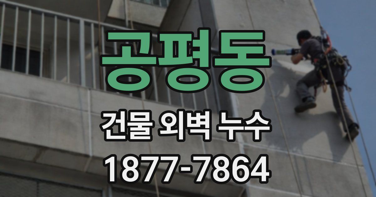 공평동 건물 외벽 누수