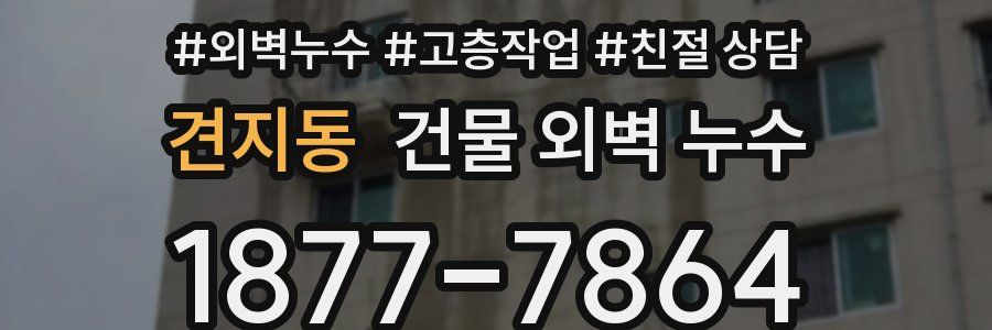 견지동 건물 외벽 누수