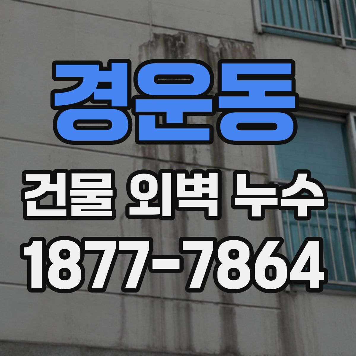 경운동 건물 외벽 누수