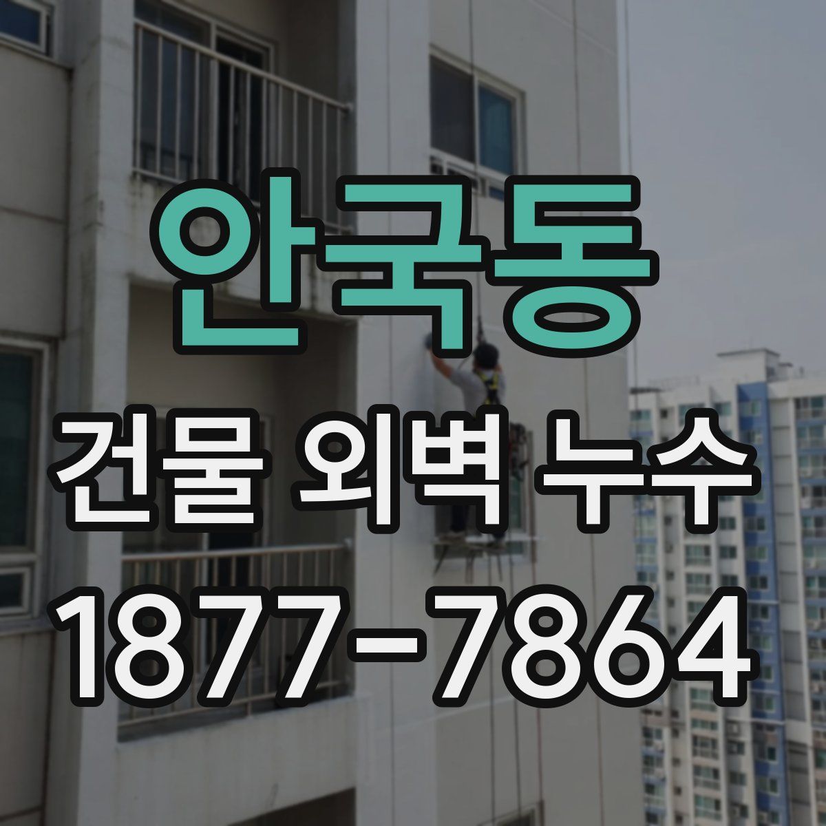 안국동 건물 외벽 누수