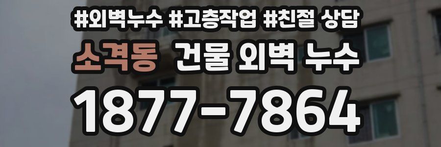 소격동 건물 외벽 누수