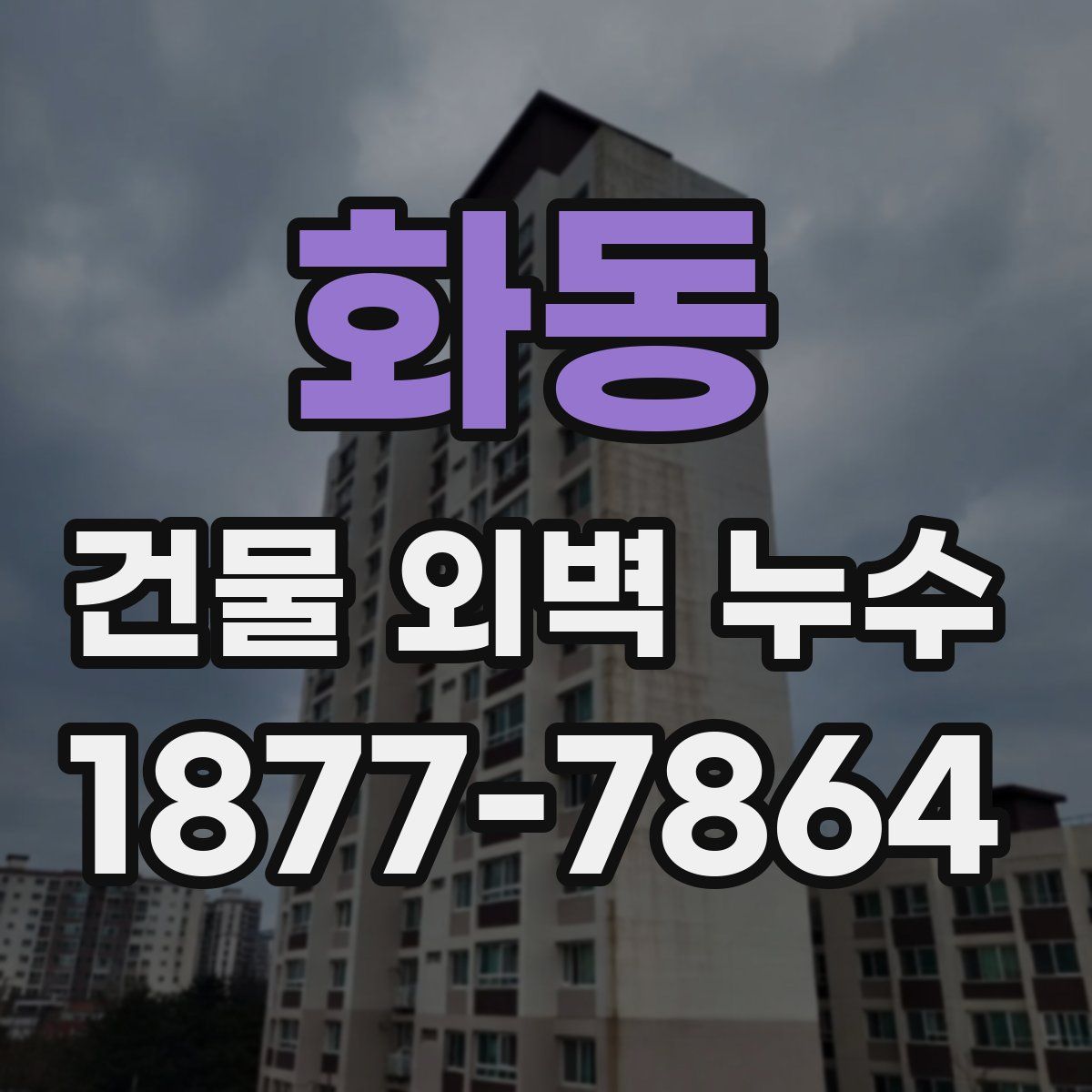 화동 건물 외벽 누수