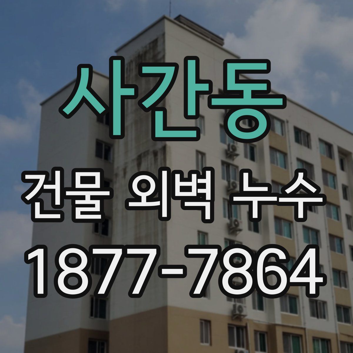 사간동 건물 외벽 누수