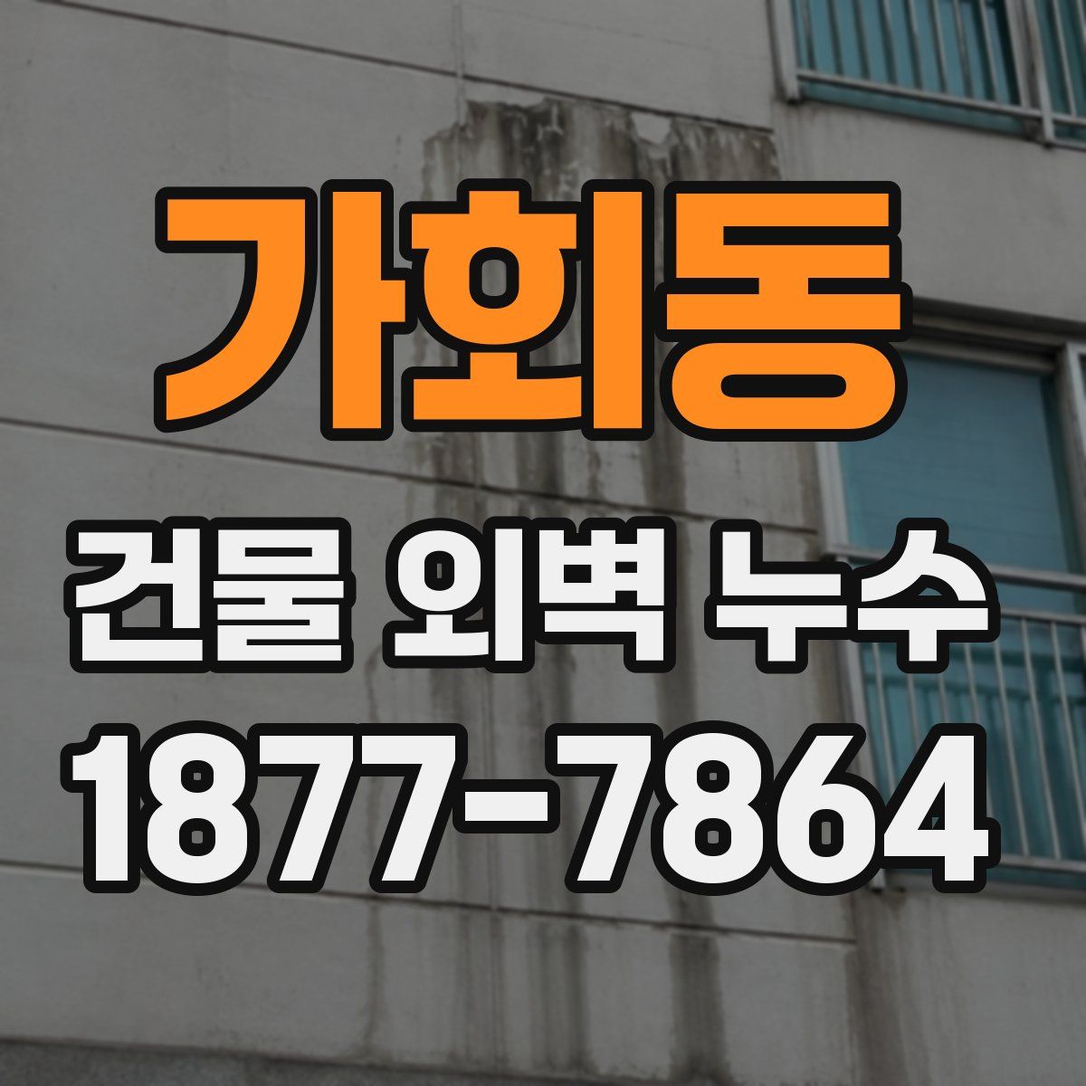 가회동 건물 외벽 누수
