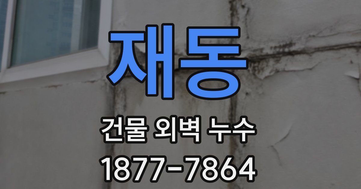재동 건물 외벽 누수