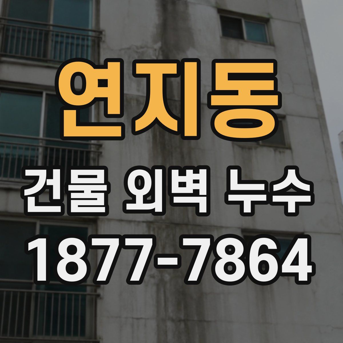 연지동 건물 외벽 누수