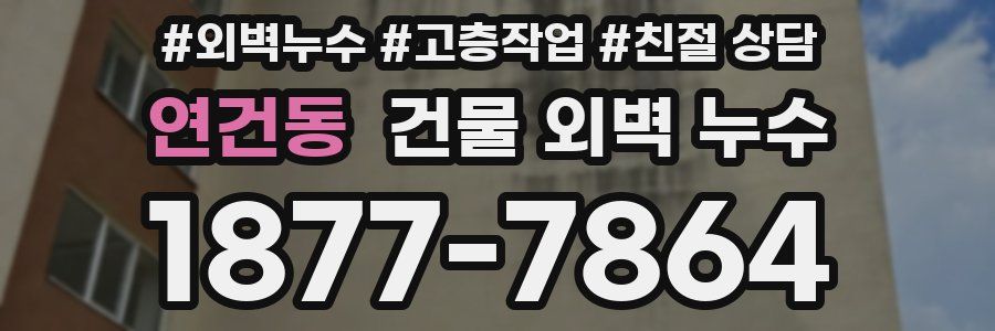 연건동 건물 외벽 누수