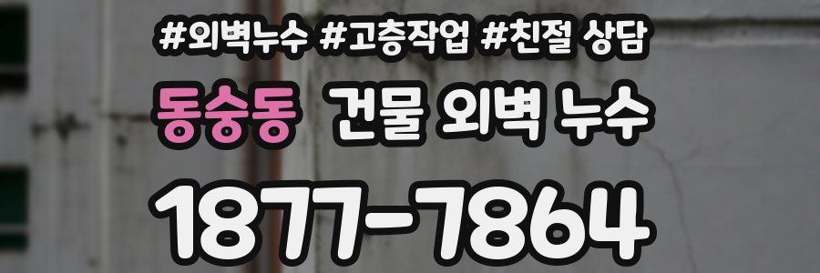 동숭동 건물 외벽 누수