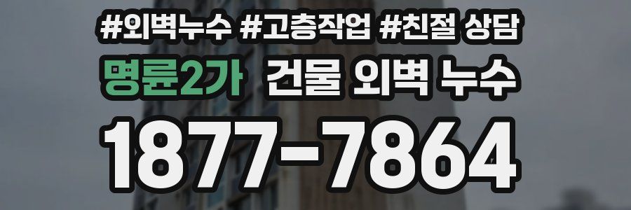 명륜2가 건물 외벽 누수