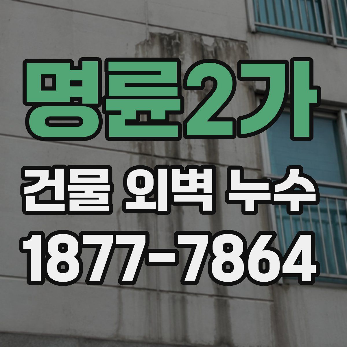 명륜2가 건물 외벽 누수
