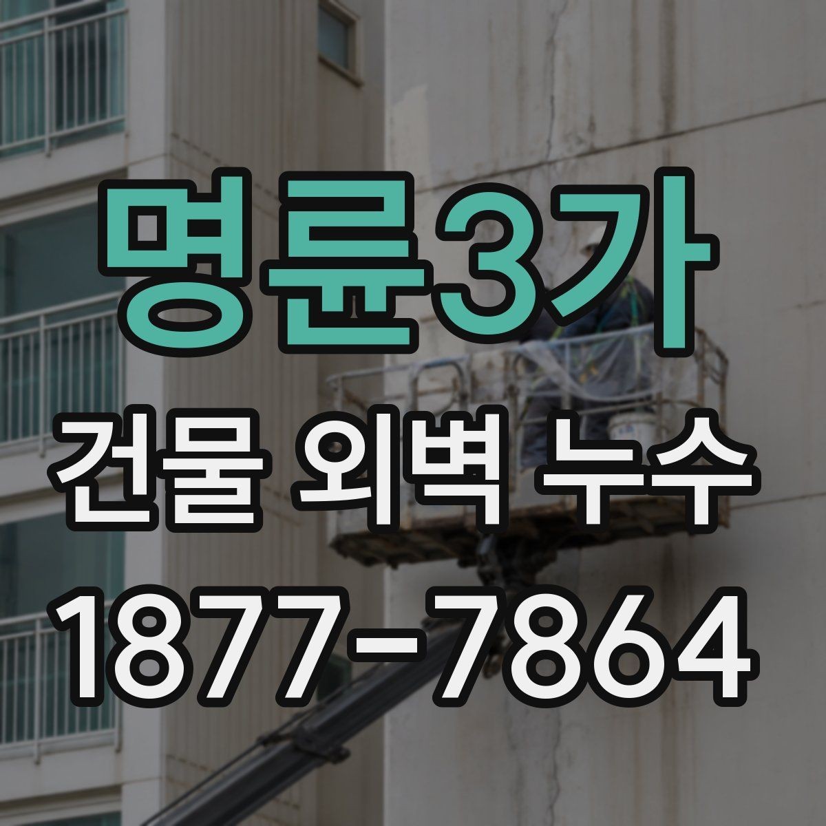 명륜3가 건물 외벽 누수 공사 전후 주의사항