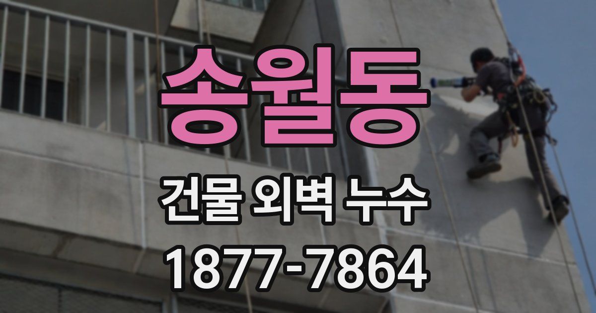 송월동 건물 외벽 누수