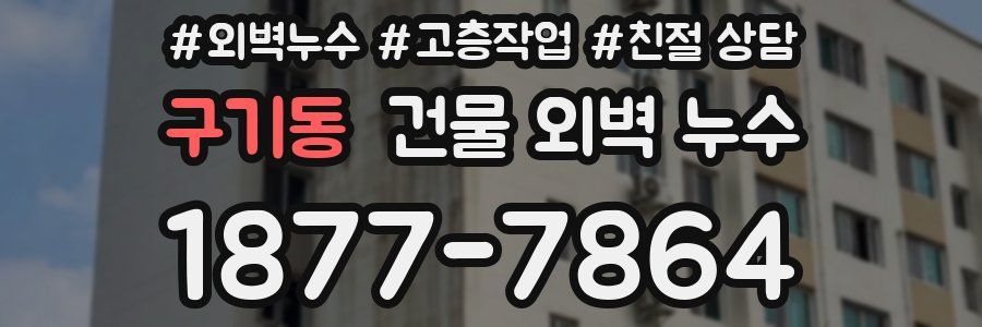 구기동 건물 외벽 누수