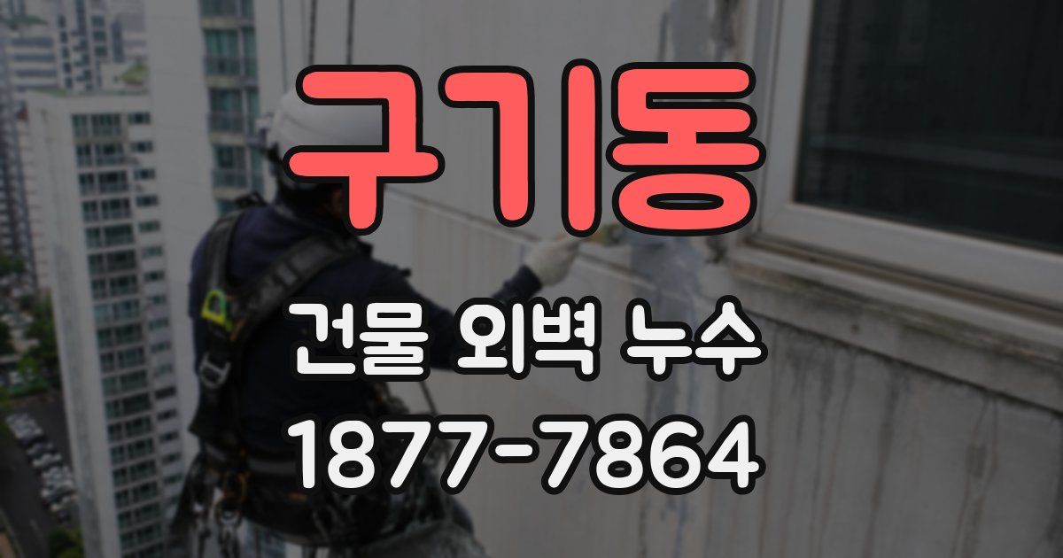 구기동 건물 외벽 누수